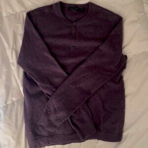 Saks Fifth Avenue Cashmere Henley Sweater
